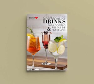 catálogo de drinks de verão